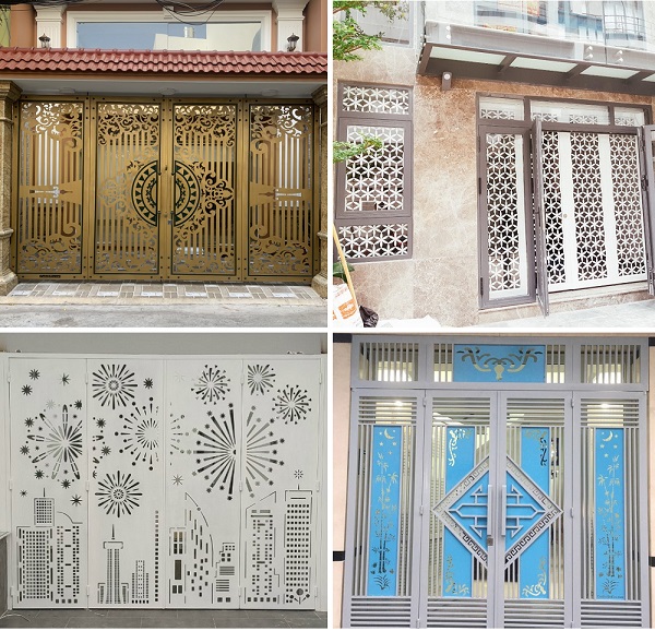 Hình ảnh cổng sắt CNC đẹp tại cơ sở Thanh Hải 1 Hòa Thành Tây Ninh