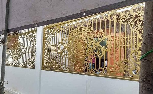 Hình ảnh mẫu hàng rào sắt CNC đẹp tại cơ sở Thanh Hải 1 Tây Ninh