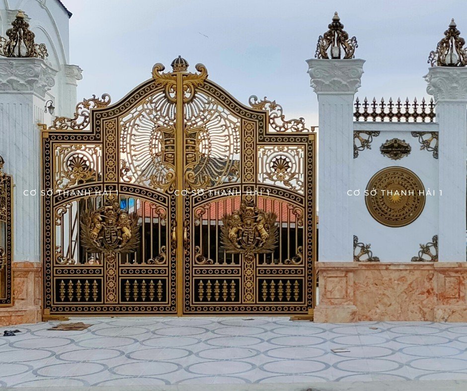 Hình ảnh giới thiệu về dịch vụ thi công cổng rào nhôm đúc tại Trảng Bàng Tây Ninh