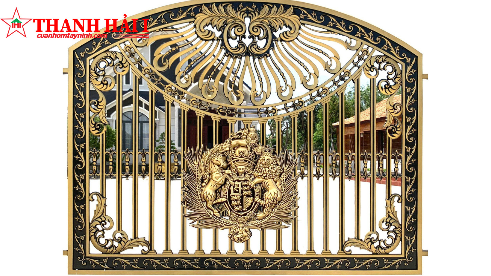 Hình ảnh giới thiệu dịch vụ làm hàng rào nhôm đúc tại Hòa Thành, Tây Ninh