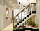 Thi công cầu thang, lan can nhôm kính chất lượng tại cơ sở Thanh Hải 1 Hòa Thành Tây Ninh