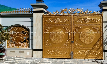 Công trình cổng rào nhôm đúc tại Bến Cầu Tây Ninh