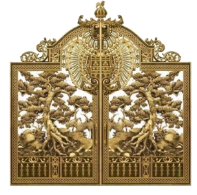 Mẫu cổng nhôm đúc - C01