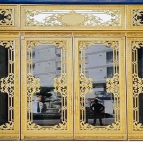 Mẫu cửa đi nhôm đúc - 2