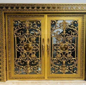 Mẫu cửa đi nhôm đúc - 7