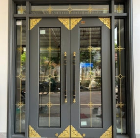Mẫu cửa nhôm hệ thủy lực - 01