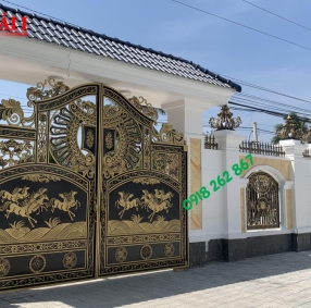 Mẫu cổng rào nhôm đúc 9