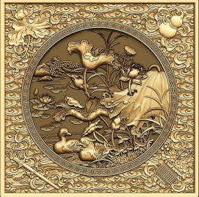 Mẫu phù điêu nhôm đúc 3
