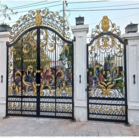 Mẫu cổng sắt mỹ nghệ 9