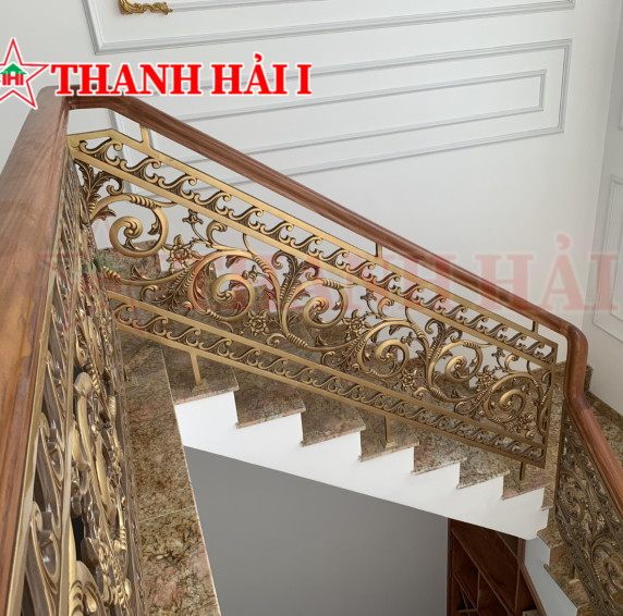 Mẫu cầu thang, lan can nhôm đúc 6