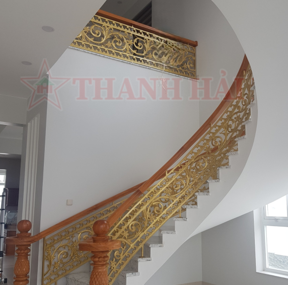 Mẫu cầu thang, lan can nhôm đúc 6