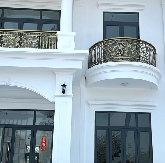 Mẫu cầu thang, lan can nhôm đúc 15