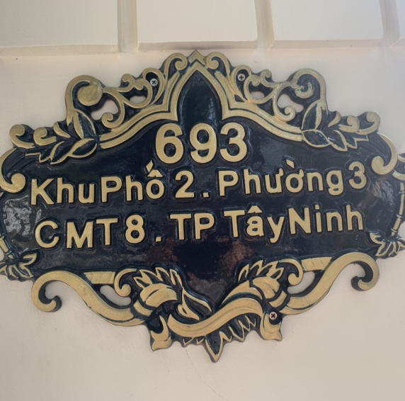 Mẫu bảng số nhà nhôm đúc