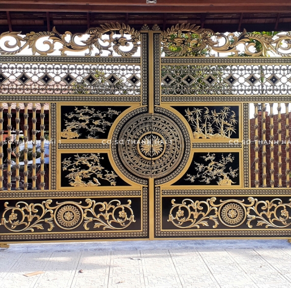 Mẫu cổng rào nhôm đúc 11