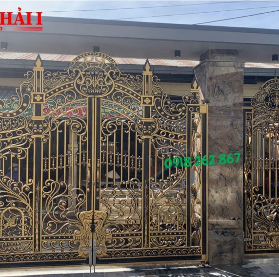 Mẫu cổng rào nhôm đúc 11