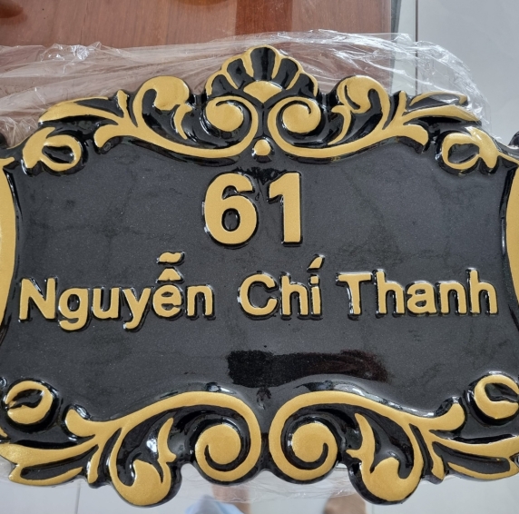 Mẫu bảng số nhà nhôm đúc