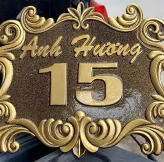 Mẫu bảng số nhà nhôm đúc